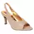 Women Synthetic Gold Heels