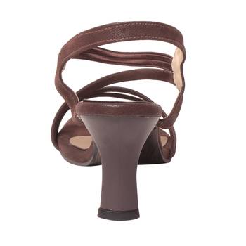 Women Synthetic Brown Heels 4