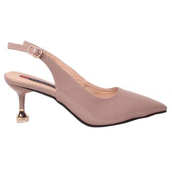 Women Synthetic Nude Heels 2