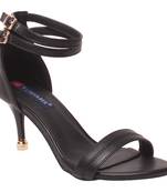 Women Synthetic Black Heels