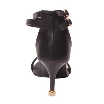 Women Synthetic Black Heels 4