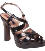 Women Synthetic Black Heels