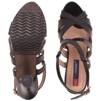 Women Synthetic Black Heels 5