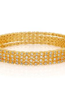 White Cubic Zirconia Bangles And Bracelets