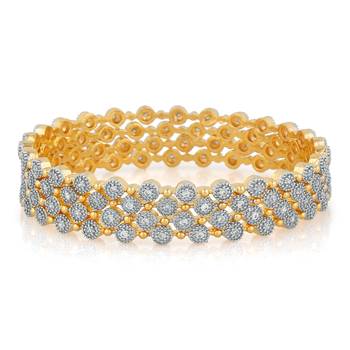 White Cubic Zirconia Bangles And Bracelets 1