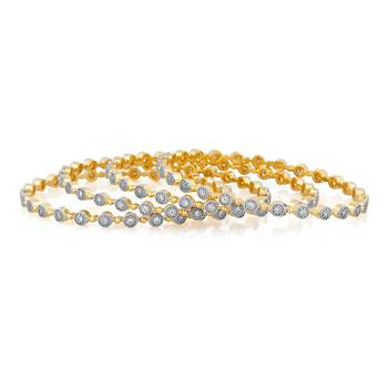 White Cubic Zirconia Bangles And Bracelets 2