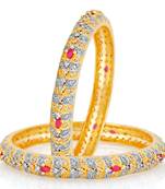 Red Cubic Zirconia Bangles And Bracelets