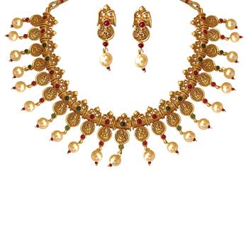 Green emerald   necklace sets 2