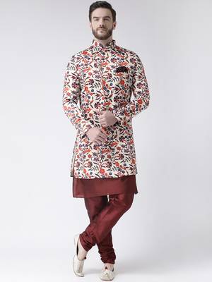 Multicolor Floral Print Indo Western Dresses 1