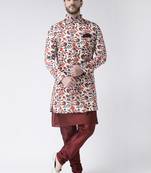 Multicolor Floral Print Indo Western Dresses