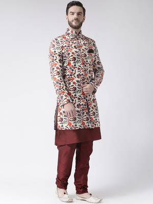 Multicolor Floral Print Indo Western Dresses 3