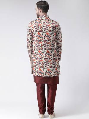 Multicolor Floral Print Indo Western Dresses 4