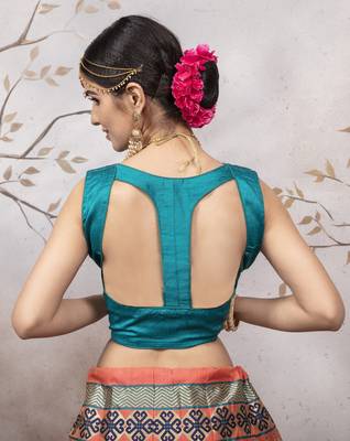 Peachjacquard Semi Stitched bridal lehenga 3