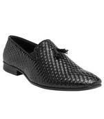 Solid Men Black Formal Leather Slip On Shoes