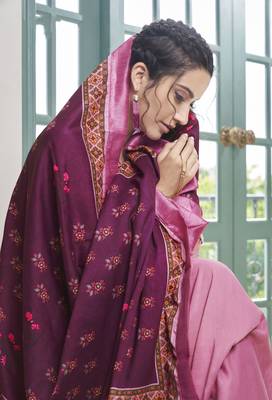 Pink embroidered silk salwar 3