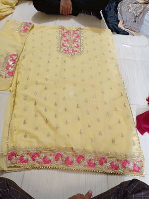 Grey embroidered santoon salwar 2