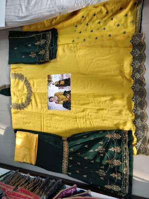 Green embroidered santoon salwar 2