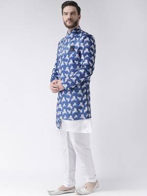 Multicolor Floral Print Indo Western Dresses 2