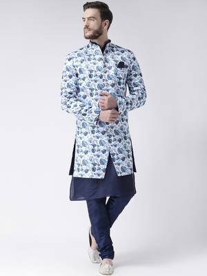 Multicolor Floral Print Indo Western Dresses 1