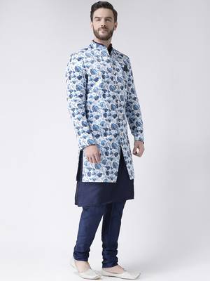 Multicolor Floral Print Indo Western Dresses 3