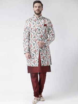 Multicolor Floral Print Indo Western Dresses 1