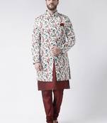 Multicolor Floral Print Indo Western Dresses