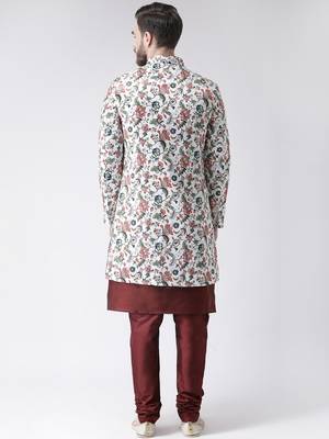 Multicolor Floral Print Indo Western Dresses 4