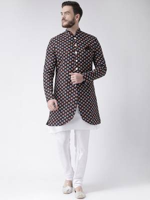 Multicolor Floral Print Indo Western Dresses 1