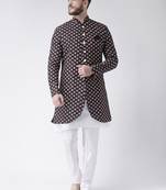 Multicolor Floral Print Indo Western Dresses