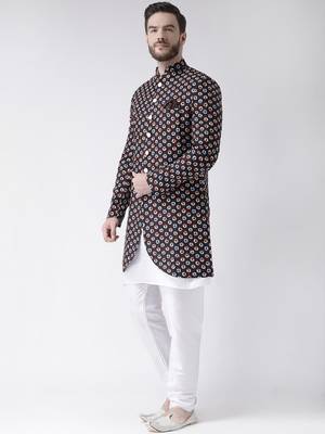 Multicolor Floral Print Indo Western Dresses 2