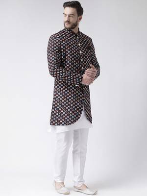 Multicolor Floral Print Indo Western Dresses 3