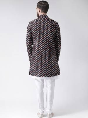 Multicolor Floral Print Indo Western Dresses 4