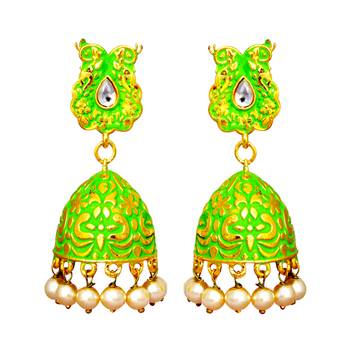 Green Earrings 1