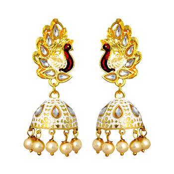 White Earrings 1
