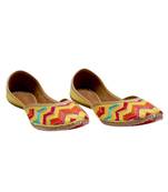 Multicolour Embroidery Party Wear Ethnic.Jutti