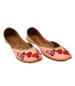 Peach Bead Work Party Wear Ethnic.Jutti