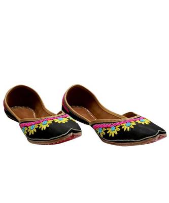 Black Thread Work Party Wear Ethnic.Jutti 1