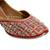 Red Stone Work Party Wear Ethnic.Jutti