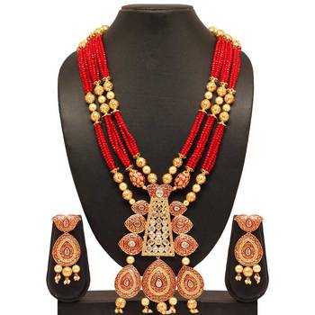 Maroon Necklace Sets 4