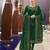 Green Satin Georgette Party Wear Suit