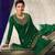 Green Satin Georgette Party Wear Suit