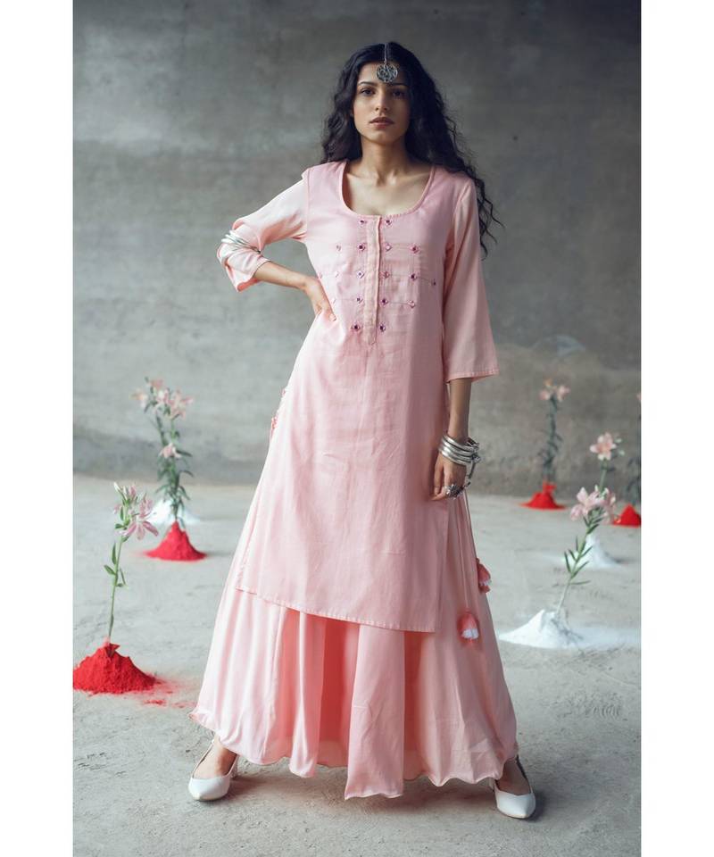 "Karnika" kurta-Skirt Set