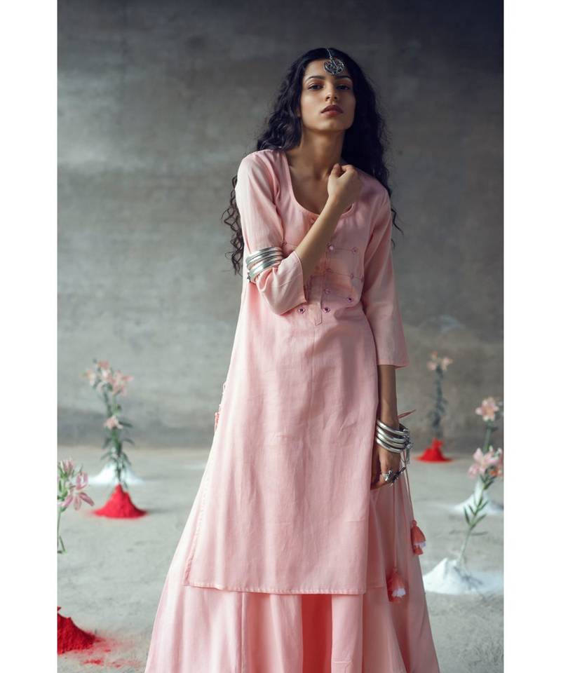 "Karnika" kurta-Skirt Set