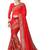 Red Embroidered Georgette Saree With Blouse