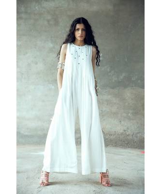 "Nanda" Mirror work Sleeveless Jumpsuit 1