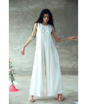 "Nanda" Mirror work Sleeveless Jumpsuit 3