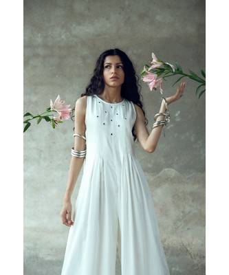 "Nanda" Mirror work Sleeveless Jumpsuit 5