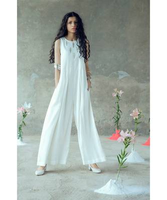 "Vividha" Pitthan Work Sleeveless Jumpsuit 1