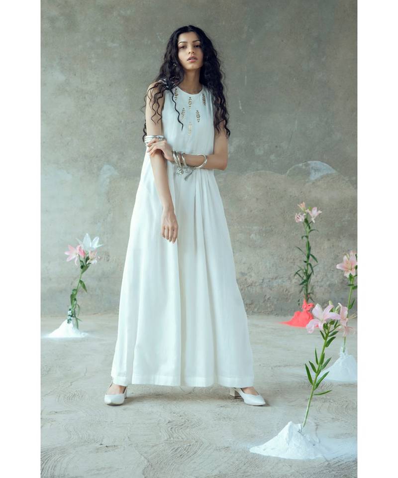 "Vividha" Pitthan Work Sleeveless Jumpsuit