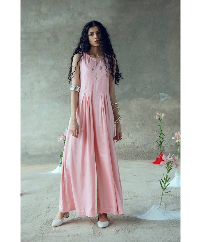 "Sundari" Pitthan Work Sleeveless Jumpsuit